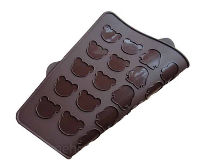 1PC 30 Hole Love Heart Bear Penguin Design Silicone Baking Mat For Cookie Macaroon Household DIY Bakeries Baking Tools