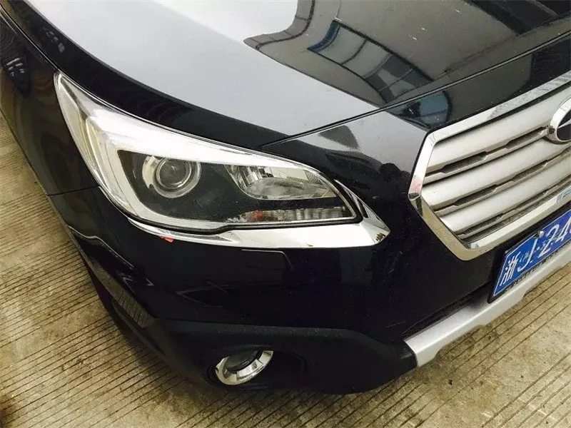 Для SUBARU OUTBACK ABS Хромированная передняя фара для бровей век Подрезка крышка лампы автомобиля аксессуары для укладки 3D наклейки