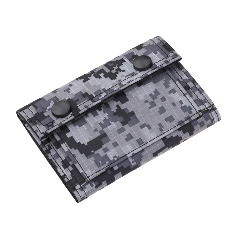Mens Canvas Clutch Wallet ID Bifold Camouflage Card Holder Retro Coin Purse Card Pouch Net Meb Pocket