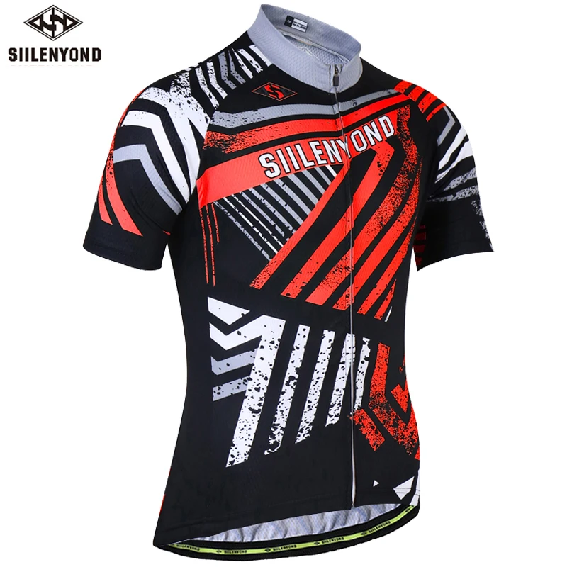 Cycling Jerseys Siilenyond Лето анти-УФ Велоспорт Джерси Горный велосипед велоспортивная одежда для гонок велосипедная одежда велосипедная форма для мужчин - Цвет: Cycling Jerseys