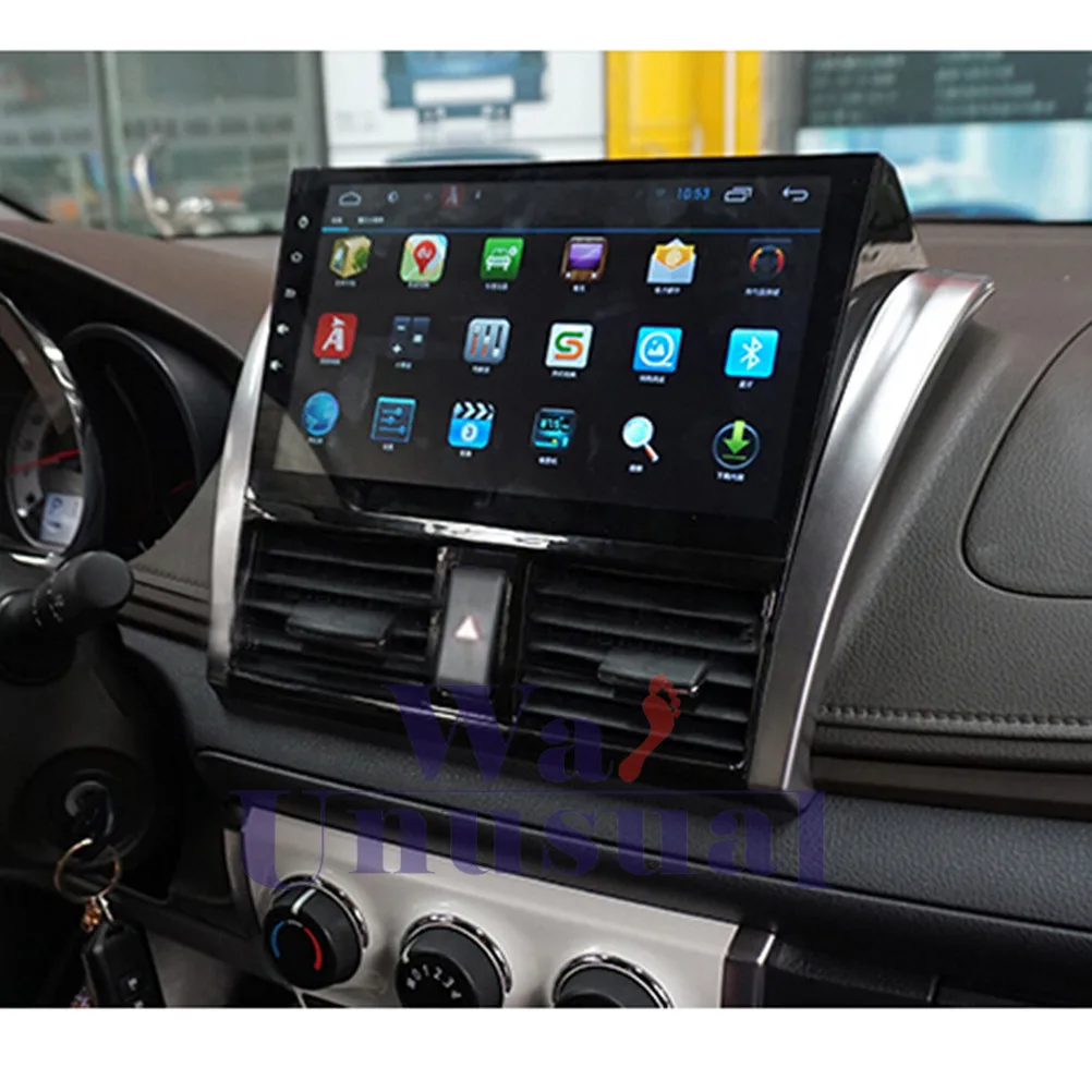GPS навигатор wanобычно для Toyota Vios 10 2 6 0 2014 2015 с четырехъядерным процессором 16 гб Android