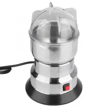 220 В кофемолка из нержавеющей стали специи мунг Bean Grinder Бытовая размольная машина Электрический Кофе