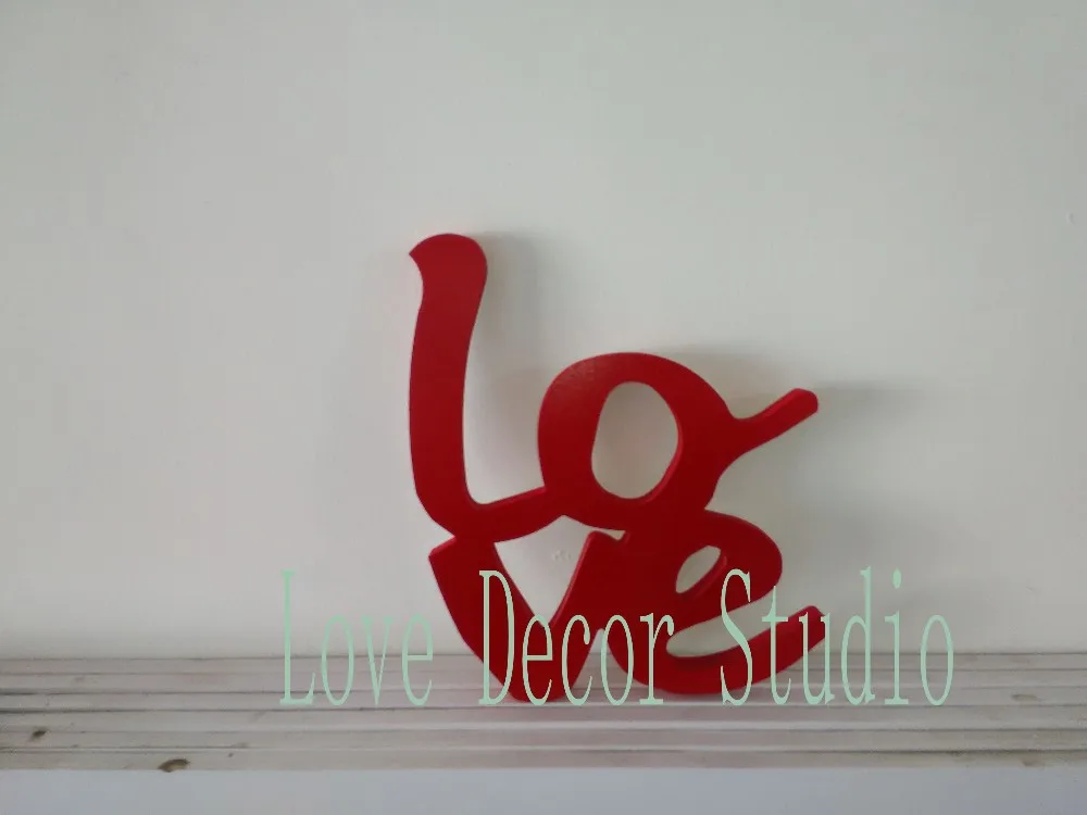 free shipping redness Love Sign, DIY wedding decoration, Wall hanging, cottage wedding decoration letters