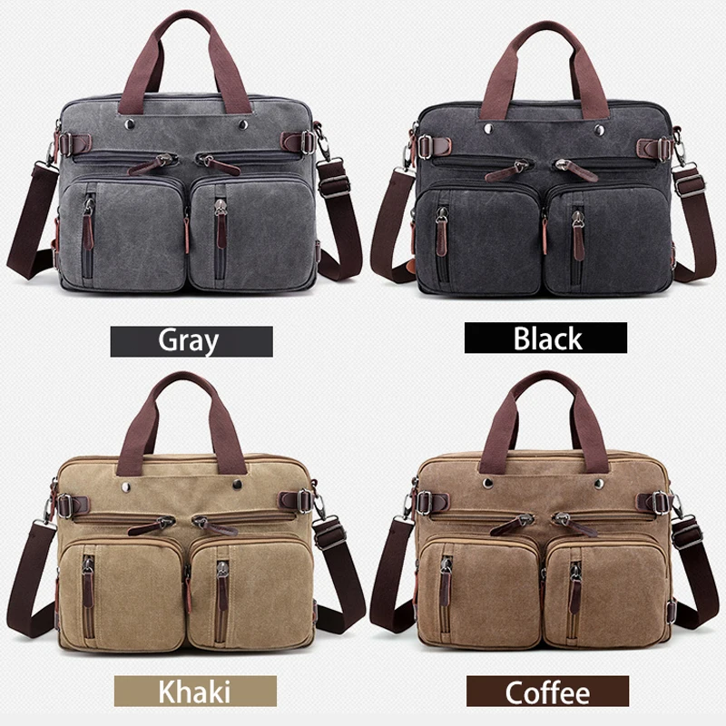  Men Handbags Canvas Shoulder Crossbody Messenger Bags Solid High Capacity Man Casual Travel Multifu - 32880782564