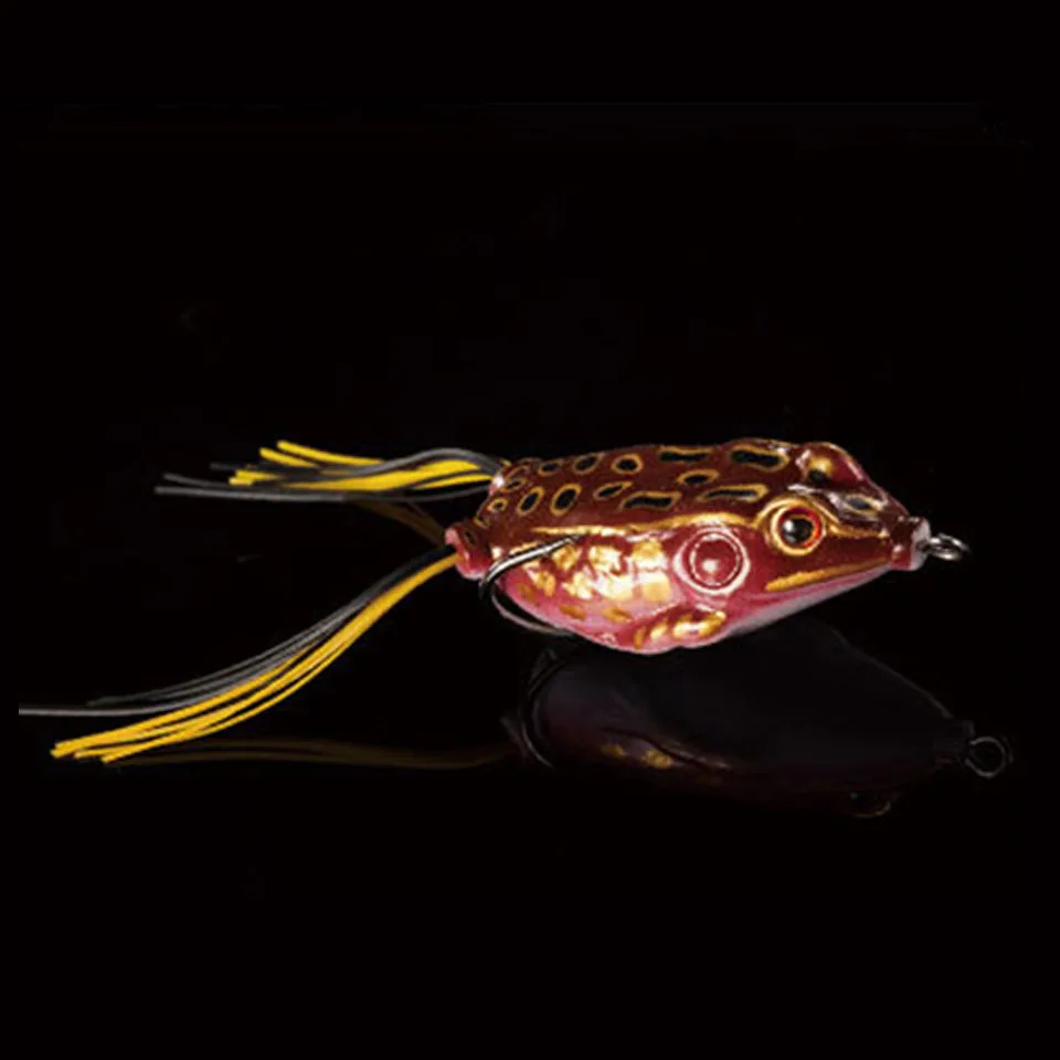 WALK FISH 1 шт. 5 см 10 г лягушка приманка рыболовные приманки тройные Крючки Топ водный луч лягушка искусственный гольян кривошипный сильный Искусственный Мягкий