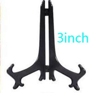 Black 3inch 1 шт., кухонный Органайзер, подставка для тарелок, полка для хранения фото, рамка, стойка для магазина, стойка для напоминания, карта, дисплей, подставка, декоративные полки - Цвет: Black 3inch