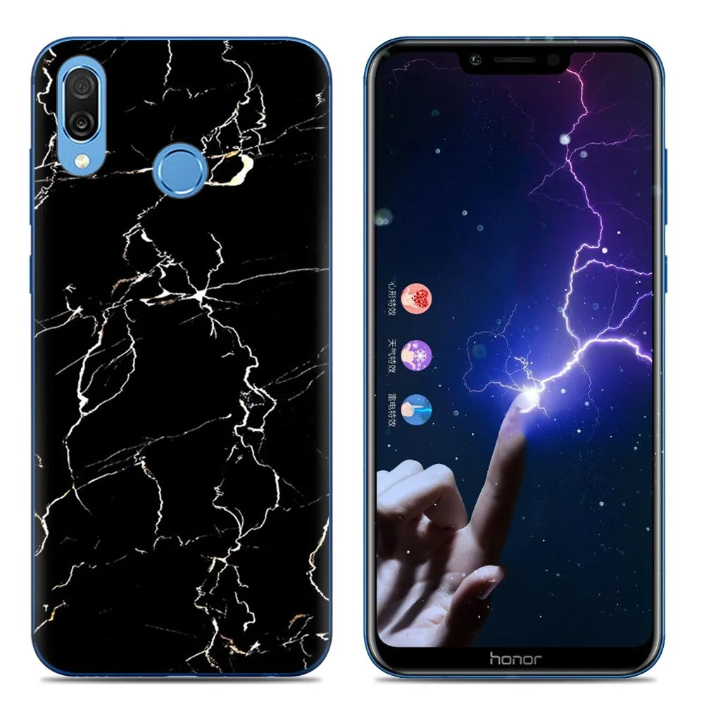 Чехол из ТПУ с рисунком для huawei Honor Play, Ультратонкий силиконовый Мягкий Нескользящий Тонкий чехол для huawei Honor Play