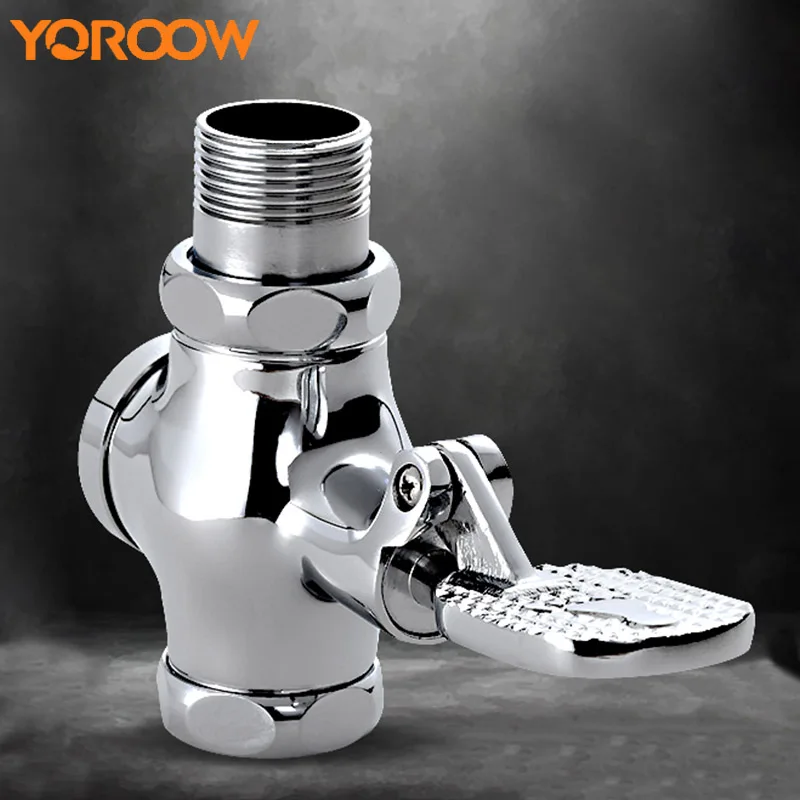 

Squat Toilet Flush Valve Foot Stool Water Foot-stool Urinal Wc Drain Delay Timing Sanitary Accessories Tank Public LF0001