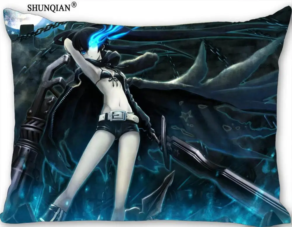 Горячая хороший Black Rock Shooter прямоугольник Наволочки на молнии свадебный обычай наволочка для Спальня наволочка(две стороны) 17-12.29 - Цвет: 11