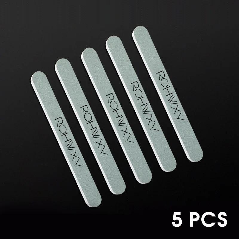 5 Pcs F ROHWXY 5 шт. пилка для ногтей 100/180 педикюр маникюрный набор для шлифовки буферный блок пилка маникюрная пилка буфер УФ Гель-лак Маникюрный Инструмент для ногтей - Цвет: 5 Pcs F