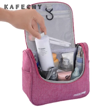 

High Capacity Travel Cosmetic Bag Hook Make Up Organizer for Women Beauty Cases Storage Lady Makeup Bag Wash Bags Toiletry Kit
