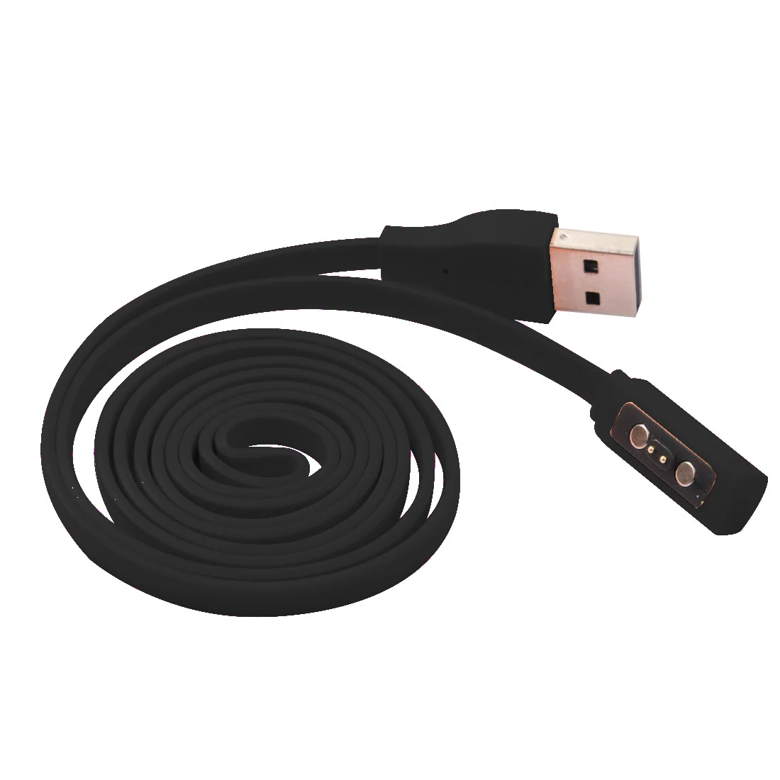 Черный Centechia Красочный Магнитный USB зарядный шнур зарядный кабель провод для Pebble Time стальной круглый Смарт-часы L3FE - Цвет: Черный