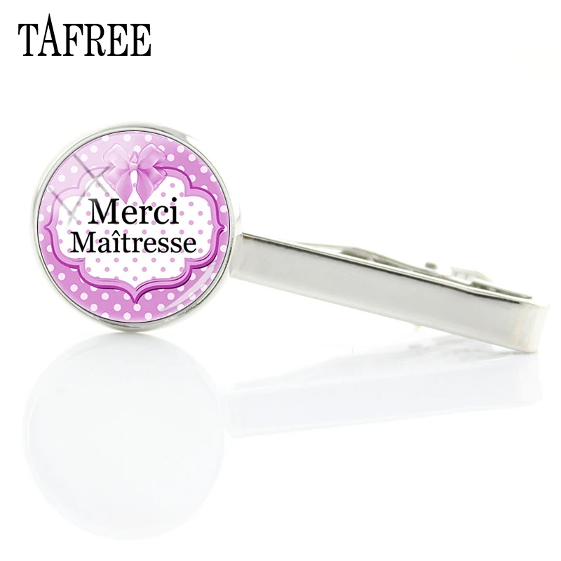 

TAFREE Hot Selling Merci Maitresse Tie Clips Beautiful Design Tie Bar Pins Jewelry & Accessories For Men's Gift CT301