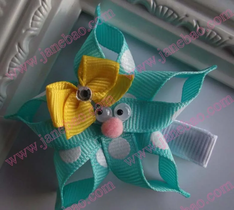 shipping120pcs скульптура заколки для волос животных характер Луки скульптура волосы Луки