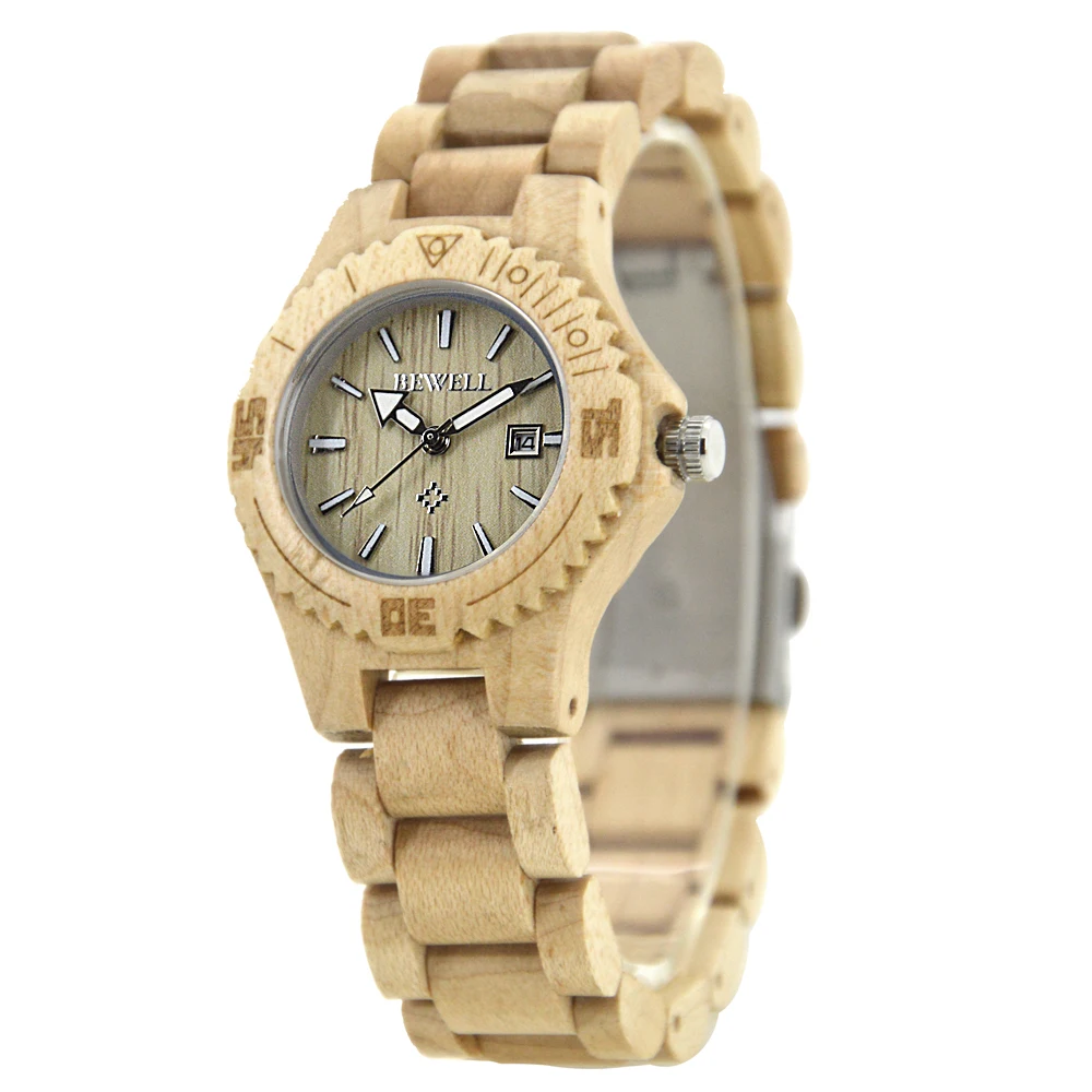 BEWELL WOODEN WATCH