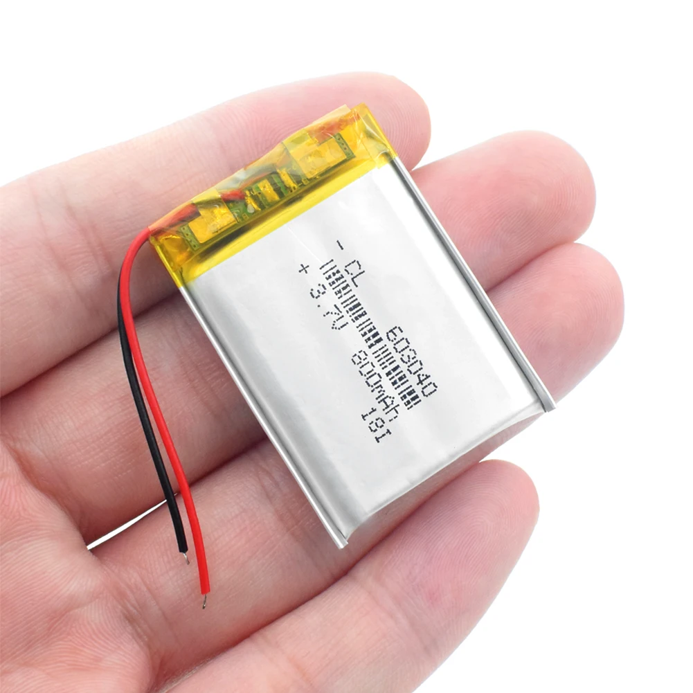 

3.7V lithium polymer rechargeable battery 800mAh 063040 For GPS navigator MP3 MP4 MP5 Power Bank Bluetooth speaker Toys 603040