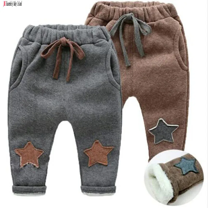 

Spring Autumn Winter Girls & Boy Warm Pants Thick Trousers For Toddler New Style New Fashion novelty Trouser For Child