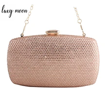 Бриллиантовый клатч Сумки для Для женщин роскошные свадебные сумочки клатки сумки и Сумки с Стразы, розового, зеленого цвета с украшением в виде кристаллов сумка ZD1302