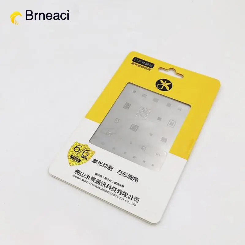 Brneaci точное выравнивание трафарет серии IC для iphone6/6 P 6 S/6SP 7/7 P 8/8 P T0.12mm BGA реболлинг трафарет чистая
