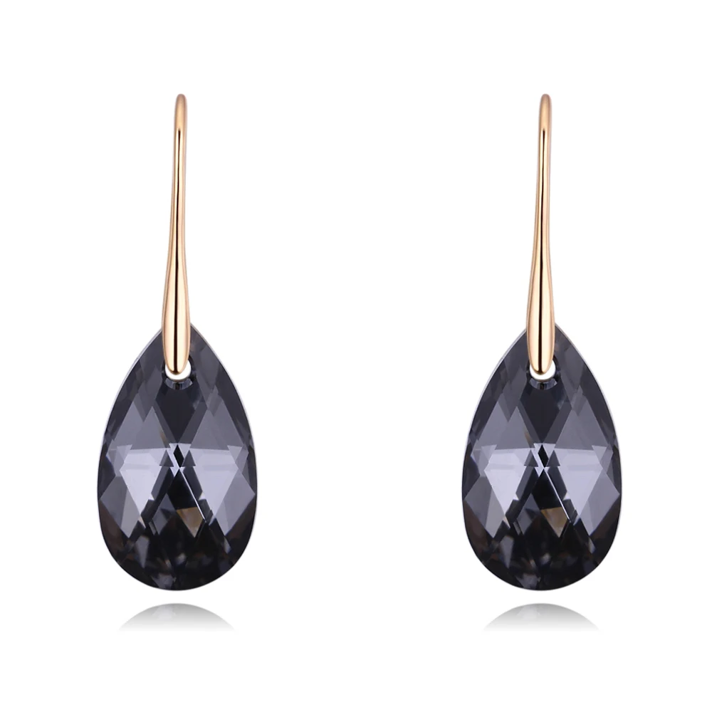 Labekaka серьги-капли воды женские модные оригинальные украшенные кристаллами от Swarovski Pendientes праздничные вечерние подарки - Окраска металла: Black Diamond   Gold