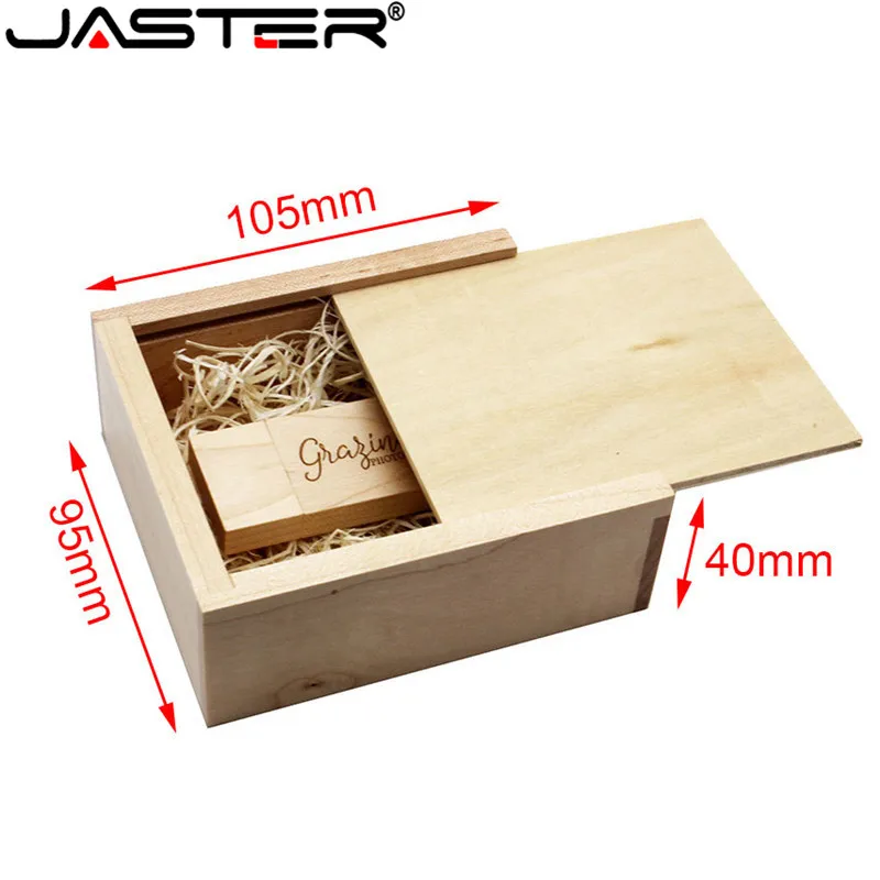 JASTER орех клен деревянный фотоальбом usb+ коробка usb флэш-накопитель 4 ГБ 16 ГБ 32 ГБ 64 Гб Свадебная подарочная коробка(размер 105 мм* 95 мм* 40 мм