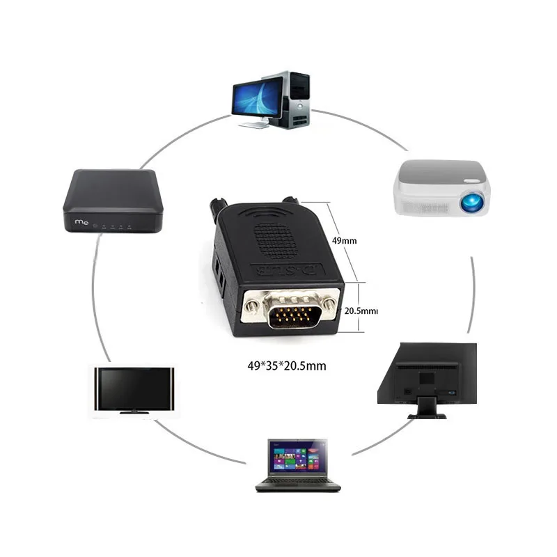 Чистая медь позолоченный DB15 VGA пайка порт 3 ряда 15 pin Мужской Женский Разъем зеленый пластиковый корпус штекер