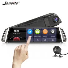 Jansite 1" Автомобильный видеорегистратор с сенсорным экраном FHD передний 1080P с задней камерой 1080p двойной объектив видеорегистратор Автомобильная камера s Dash cam Anti-shack