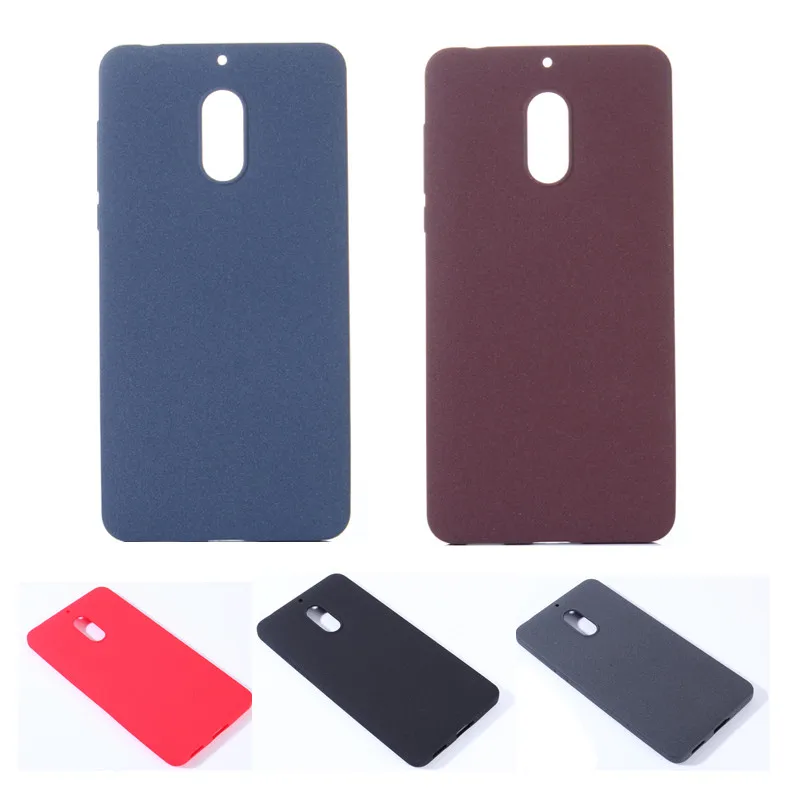 

2Pcs Nokia 6 Nokia6 2017 Silicone Case Colored Plush Matte Silicon TPU Skin Soft Back Cover Case for Microsoft Nokia6 Nokia 6