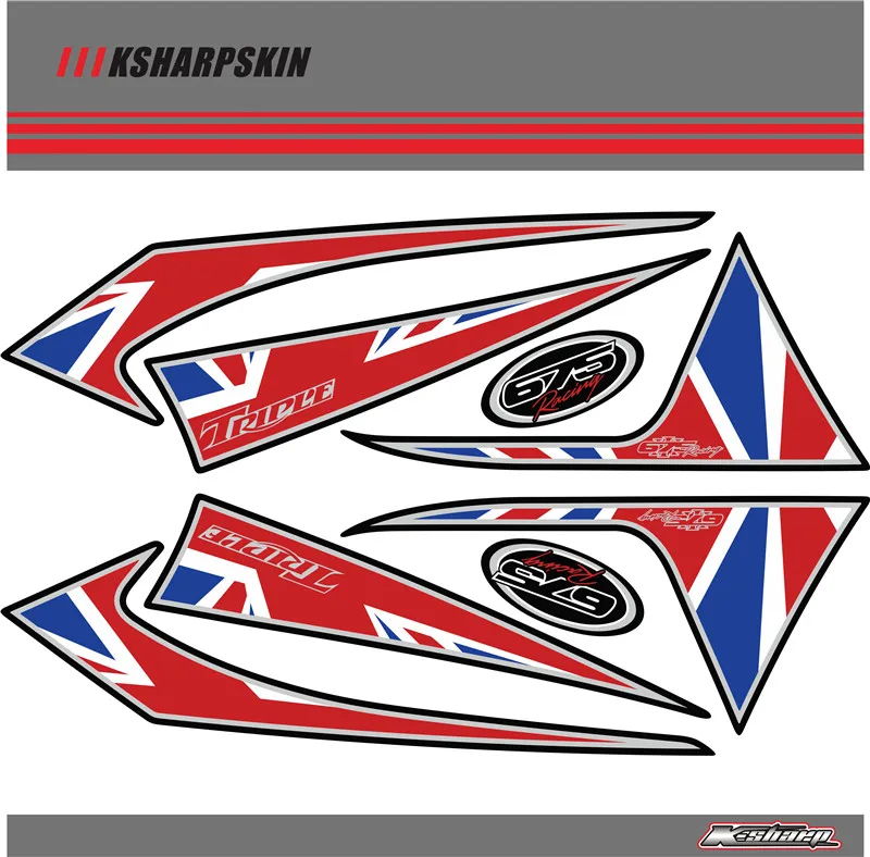 Задний обтекатель цифровая доска KSHARPSKIN 3D защитный гель для TRIUMPH Daytona 675 2009