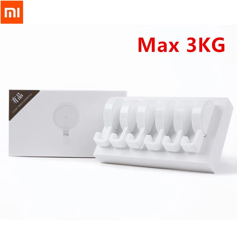 Xiaomi Mijia маленькие клейкие крючки/настенный крючок для швабры крепкие Ванная комната Спальня кухонные настенные крючки 3 кг Максимальная нагрузка для xiaomi life
