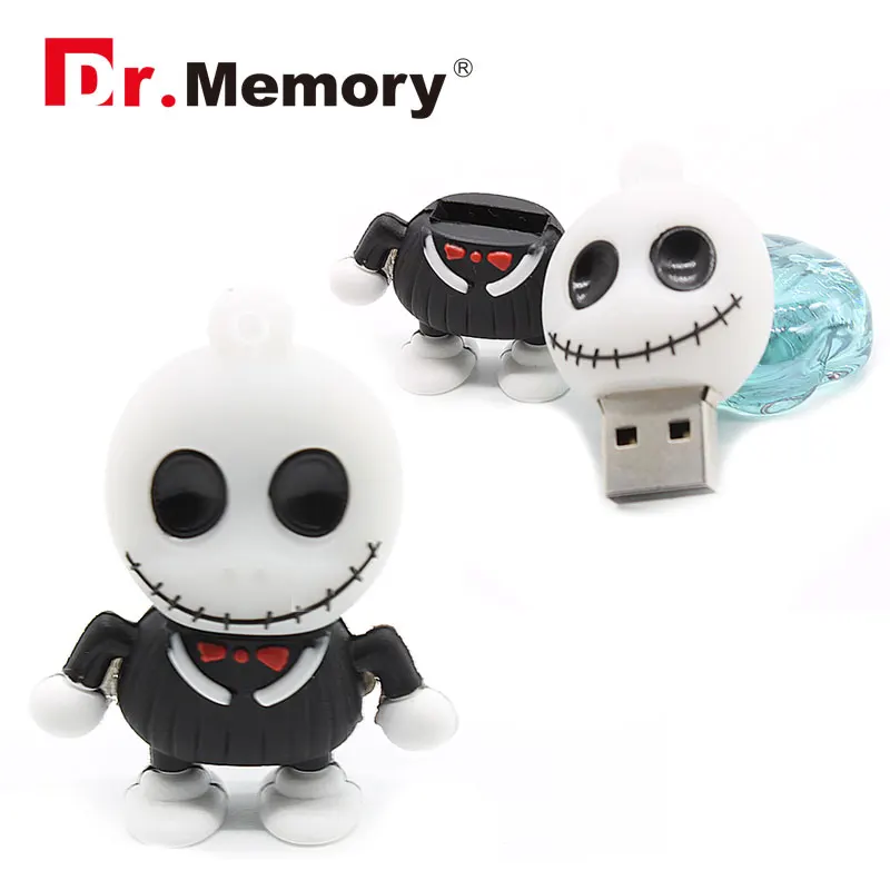 Модный Череп Скелет USB флеш-накопитель 4 ГБ 8 ГБ 16 ГБ флеш-накопитель 32 Гб карта памяти мини-игрушка флэш-диск мультфильм Флешка забавные подарки