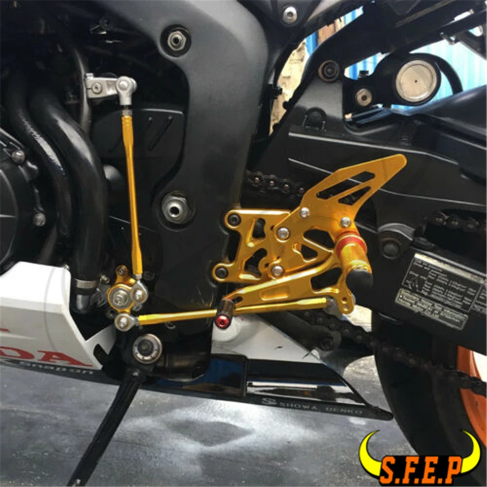 ЧПУ Регулируемая Rearset подножки педаль для Honda CBR600RR 2009-2010-2011-2012-2013