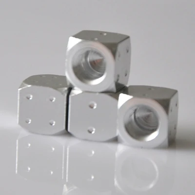 6 pcs/lot NEW Metal Dice Bike Car Motorcycle ATV Tyre Tire Wheel Valve Dust Caps Covers