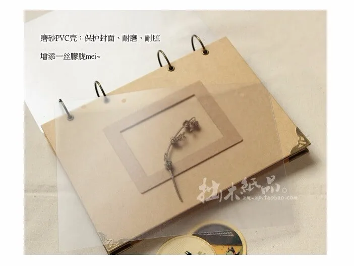 A4 пустой Diy Фотоальбом Изделия из бумаги Diy ручной работы, чехол для путешествий фотоальбом(28 листов разлиновка карты