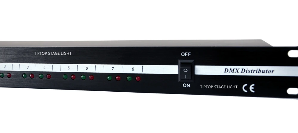 Gigertop TP-D1322-1U Стандартный распределитель сигналов DMX DMX512/1990 стандартная контактная Кнопка 1" 1U DMX консоль