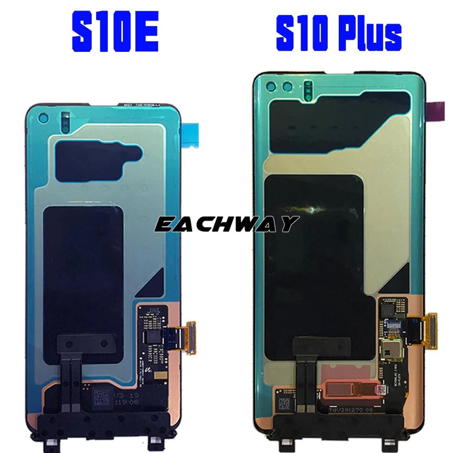 Черный 6,1 ''AMOLED lcd для SAMSUNG S10 lcd G9730 дисплей SM-G9730 сенсорный экран дигитайзер для SAMSUNG Galaxy S10 Plus lcd G9750