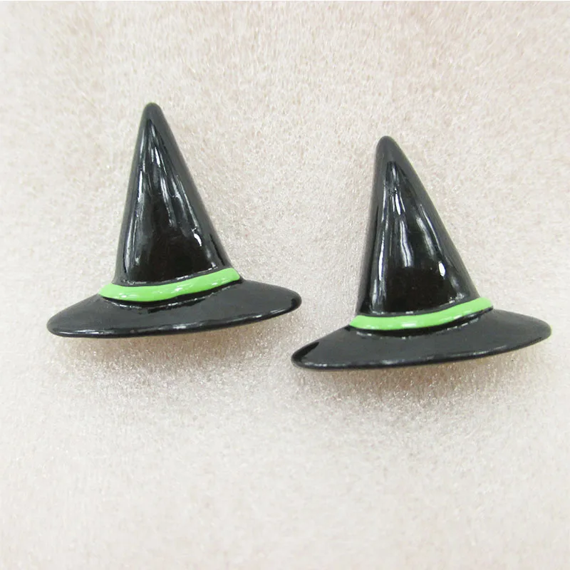 David accessories паук призрак 3d смолы с капюшоном в виде шляпы ведьмы Конфеты Смолы заколки для волос «сделай сам» на Хэллоуин и Рождество украшение праздника ремесел, 25Y7903 - Цвет: 18x19x5mm