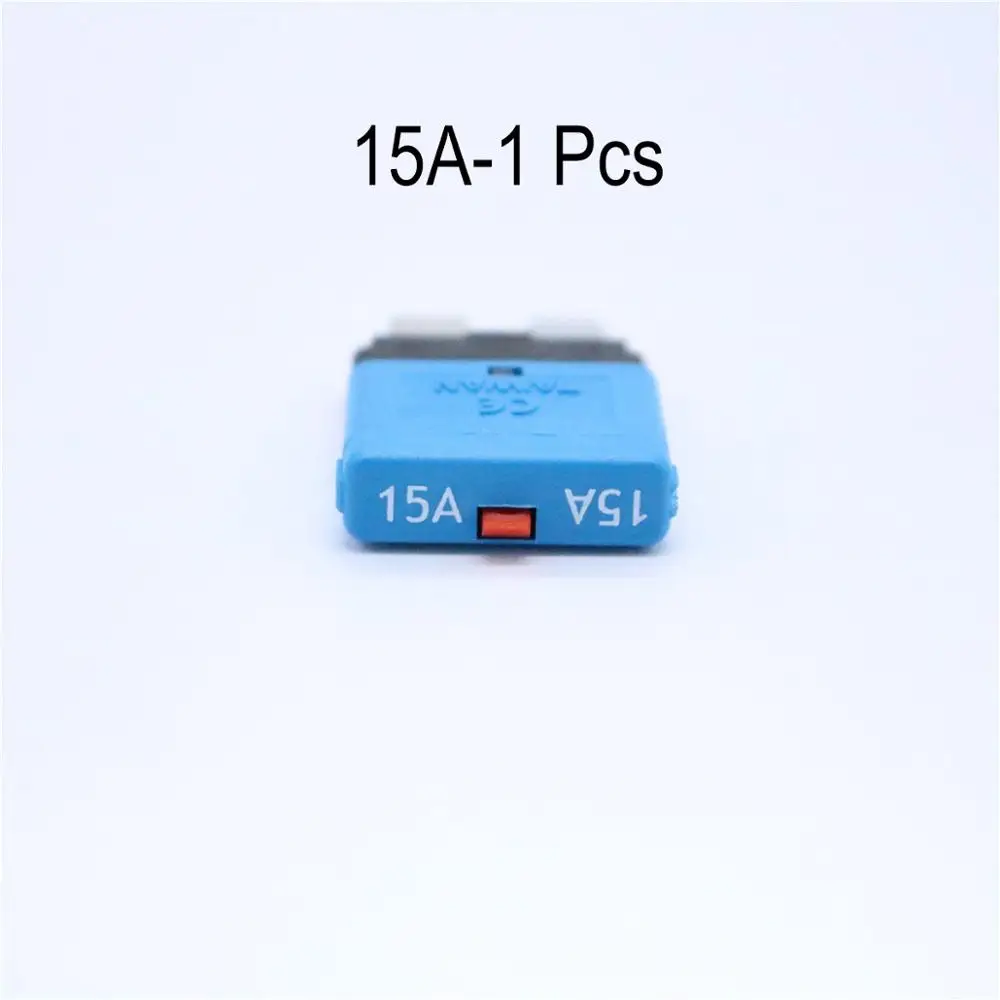 Золотой Тип III) 5AMP 7.5A 10A 15A 20A 25A 30A 28 В постоянного тока Выключатель Предохранитель подачи электроэнергии стандартная Контактная Пластина предохранитель ручной сброс, авто аксессуары - Цвет: Золотой