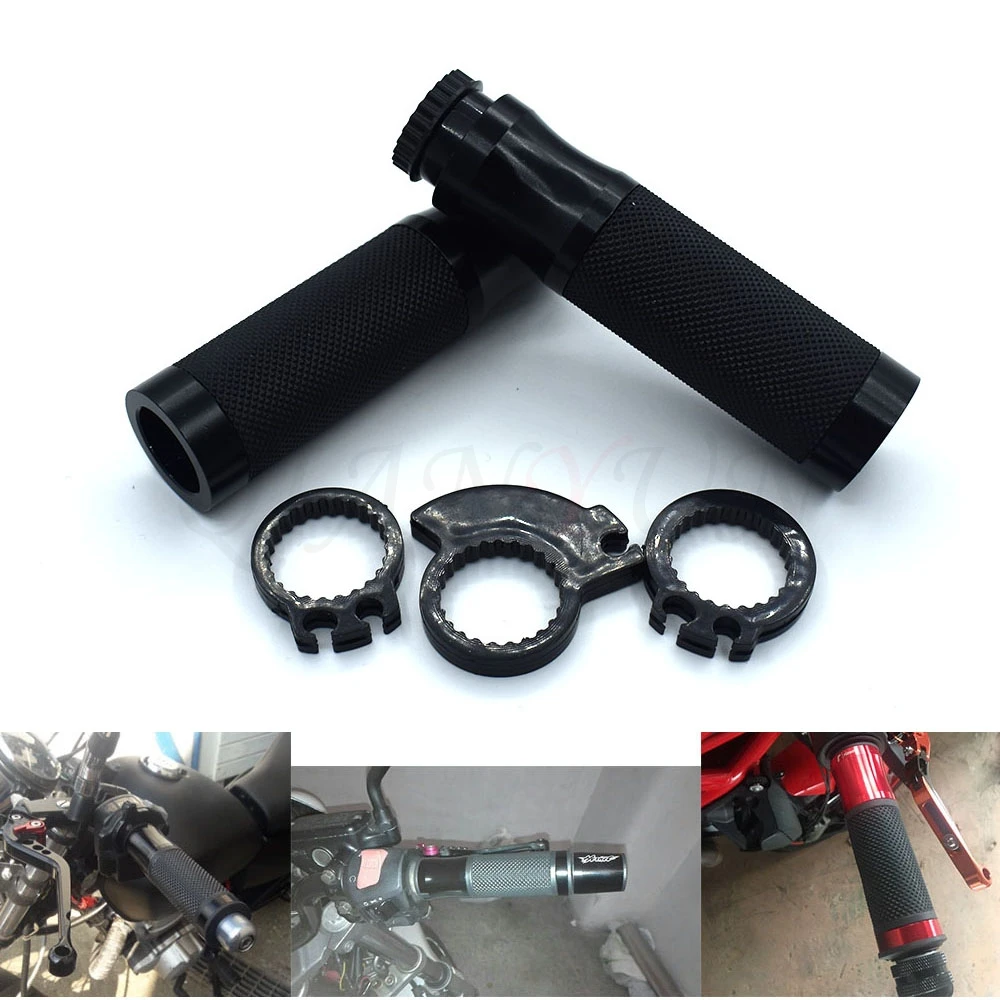 

CNC 7/8" Universal Motorcycle Handlebar Grips Dirt Bike Handle Hand Bar For Suzuki SFV650 GSXR600 750 1000 GSR750 GSX-S750