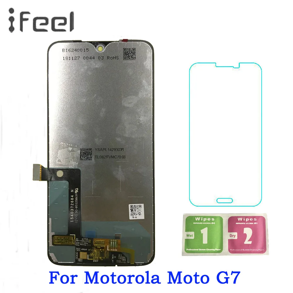 

For Motorola Moto G7 XT1962 LCD Display + Touch Screen Sensor Panel Digiziter Assembly New For moto G7 LCD