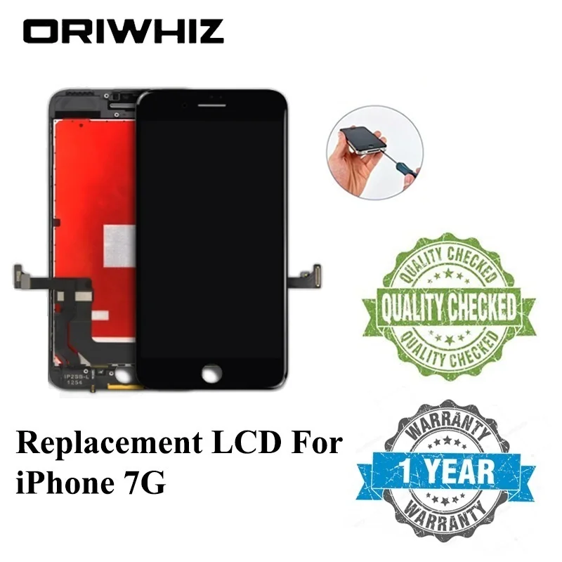 

10PCS/Lot ORIWHIZ Black and White Color LCD For iPhone 7 Display Touch Screen 100% Test No Dead Pixels AAA Digitizer Assembly