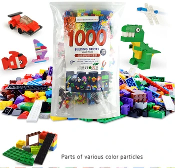 

1000Pcs Building Blocks Creative Series Multi bricks Assembled Particles Educational Toys Birthday Gifts Compatible With Toys