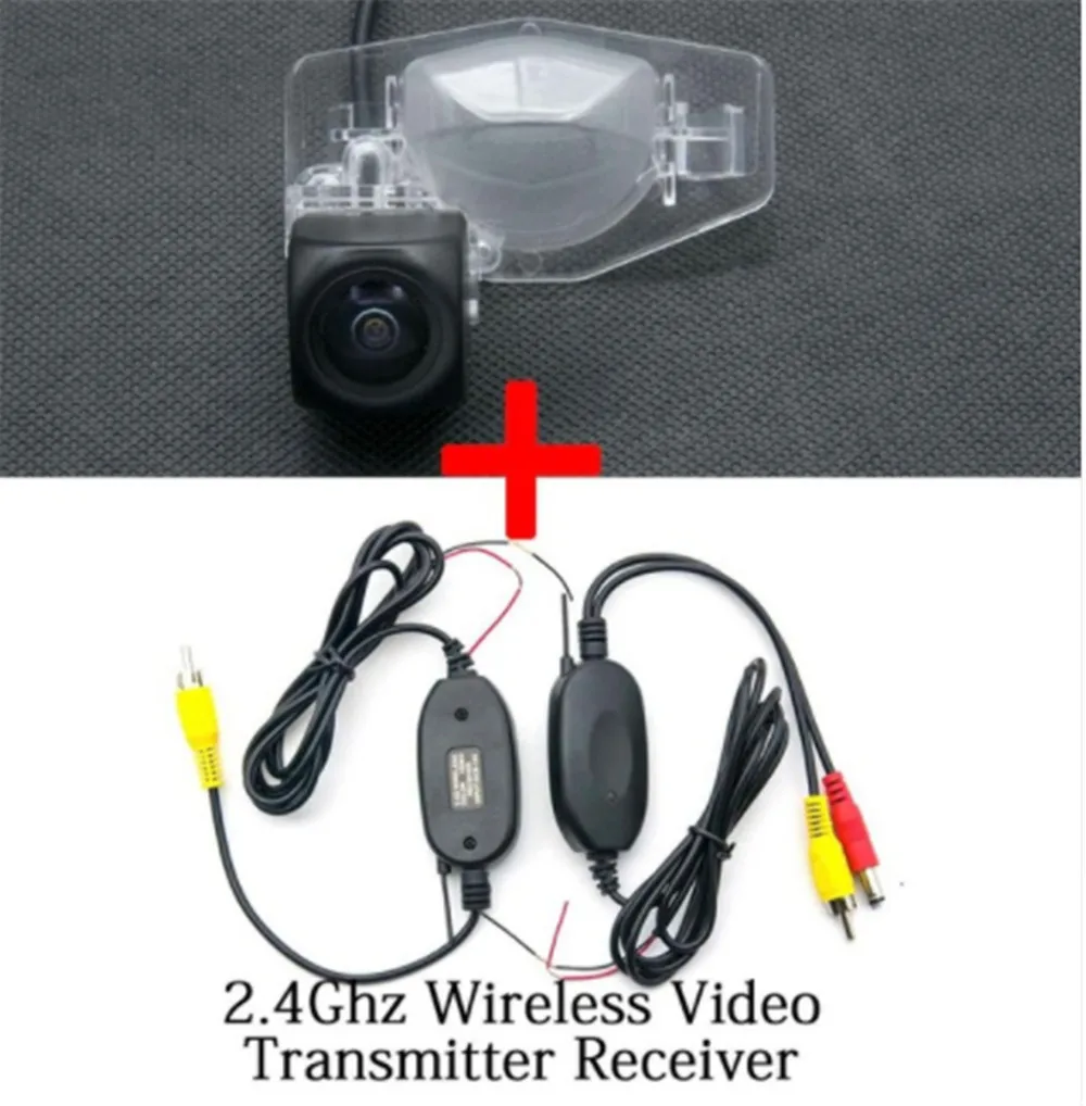 Траектория движения 1080 P Fisheye Объектив Автомобильная камера заднего вида для Honda CR-V 2000- подходит 2006 2007 2008 2009 2010 автомобиля Камера - Название цвета: Camera with wireless
