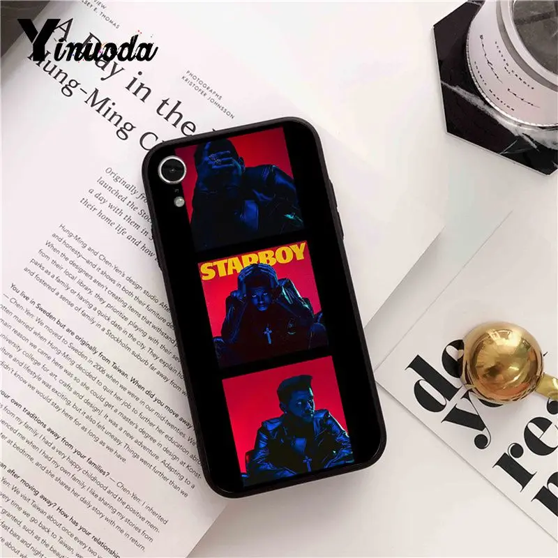 Yinuoda в выходные дни, мягкий чехол для телефона из ТПУ с узором Starboy для iPhone 8 7 6 6 S Plus X XS MAX 5 5S SE XR 10 чехлов