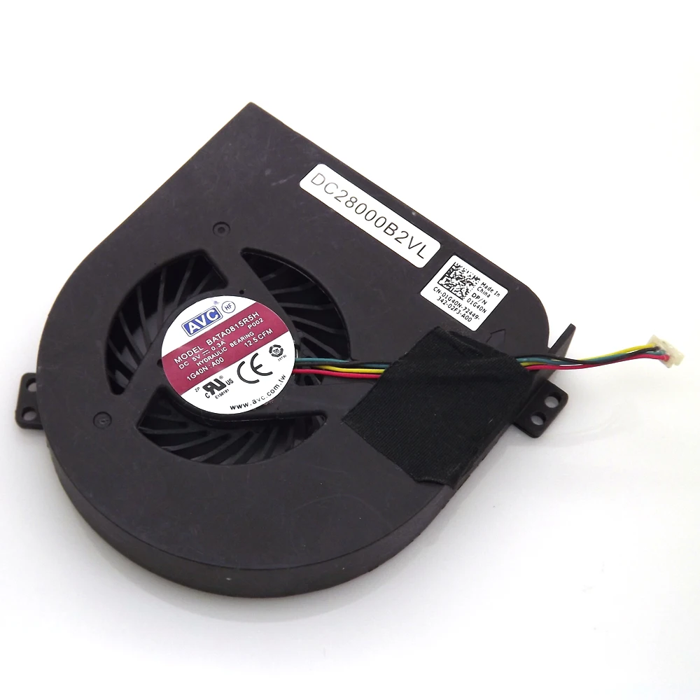 BATA08015R5H-P002 BATA0715R5M CMH49 DC5V 0.3A кулер вентилятор для Dell M4700 01G40N ноутбук Процессор охлаждающий вентилятор