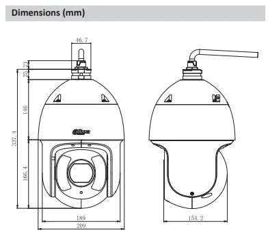 Dahua HDCVI PTZ камера 4MP 30x IR камера слежения PTZ HDCVI SD6CE430I-HC-S3 30x оптический зум IR 200 М 4,5 мм~ 135 мм система видеонаблюдения