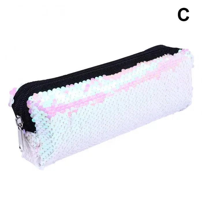 Высокое качество 1 шт. блестки Пенал Макияж Сумки Канцелярские хранения сумка кошелек