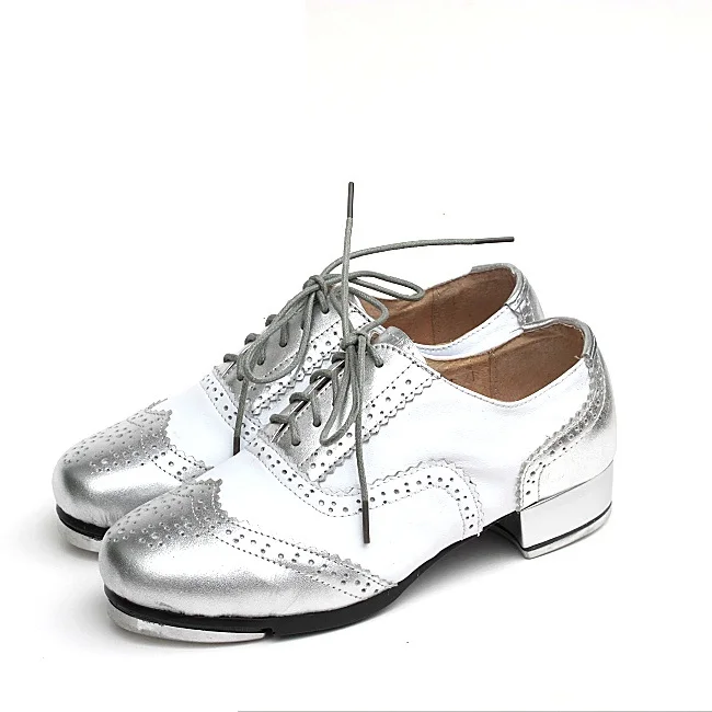 Cowhide Leather Tap Male Shoes For Men Of Adult Children International Tap Money Making Scheduled Special Mosaic Men Shoe