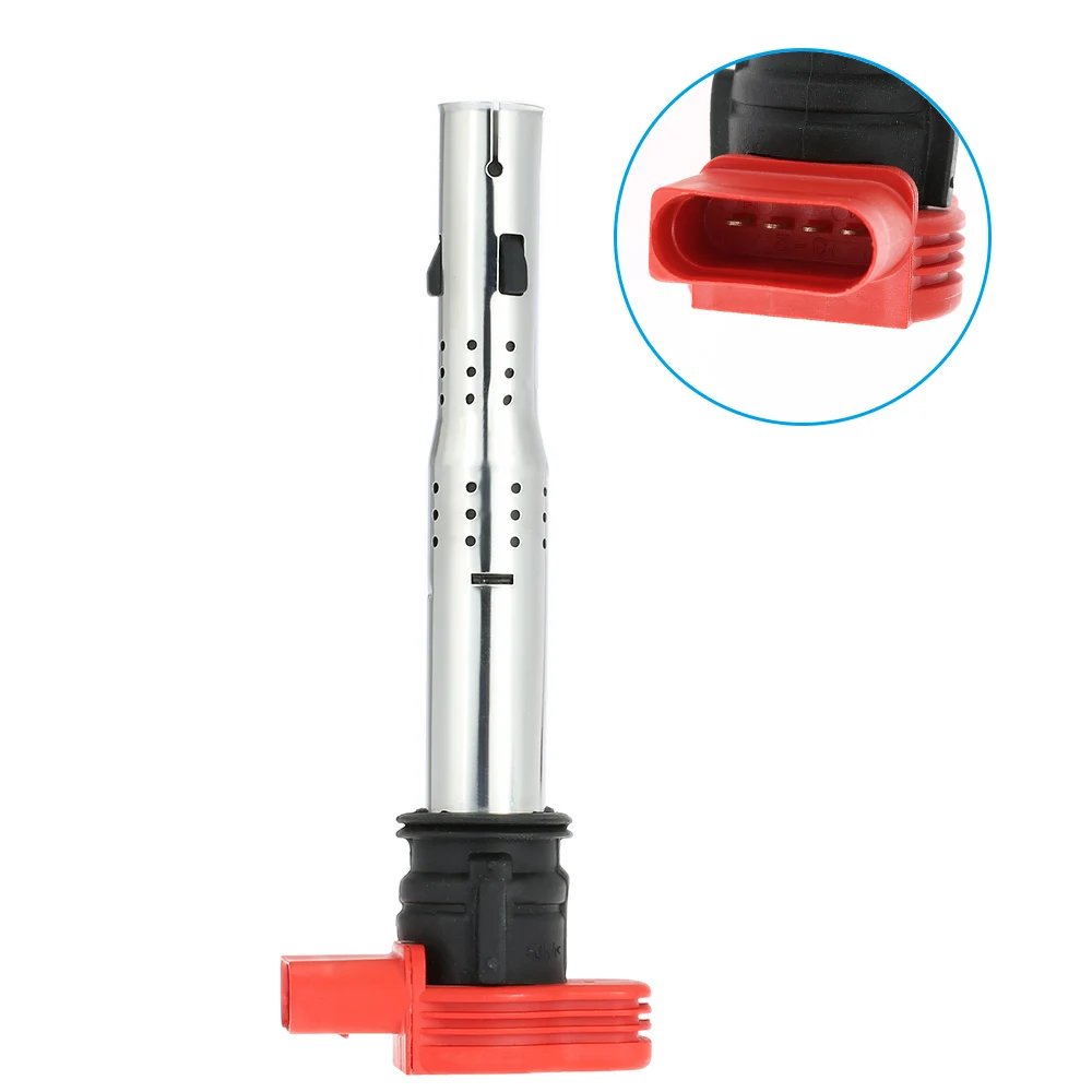 Автомобильные свечи катушки зажигания Разъем Красный сопла зажигания для Audi A4 A5 A6 A7 A8 Q5 Q7 R8 06E905115E