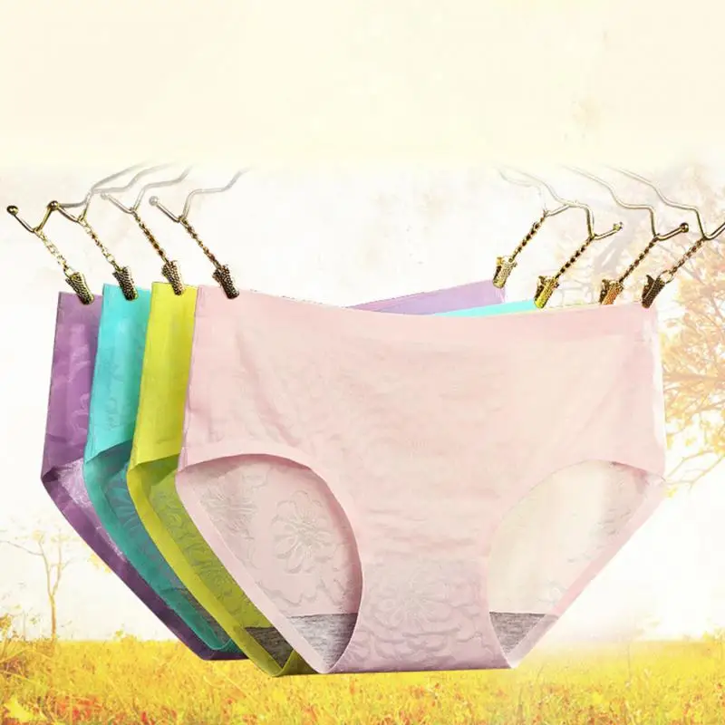 2019 новые женские сексуальные кружевные трусики Бесшовные дышащие прозрачные
